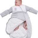 Babyah Kids Wearable Blanket Toddlers Baby Sleeping Bag Sleeves Detachable (36-54 Months, 3.5 Tog for 59 Below-grey)