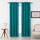 Pickluc Teal Blackout Curtains with Grommet 84 Inches Long 2 Panels, Light Blocking Window Drapes for Living Room, Thermal Insulated, Noise Reduction, Privacy Protection, 52" Wide x 84" Length