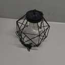 Hanging Solar Lantern,7.87Outdoor Solar Lanterns Waterproof Pendant Light Outdoor Chandelier for Gazebo Patio Porch Garden Barn Tree Pergola Decor