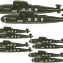 TOYANDONA 12pcs Simulated Submarine Ornament Toys Decor Models Submarines Statue Adornment Kids Playthings Toy Ships Sand Table Submarines Desktop Submarines Model Pp Child Crafts