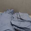 Comfort Spaces 100% Cotton Sheet Set Breathable, Lightweight, Soft with 12" Elastic Pocket Fits up to 14" Mattress, All Season Cozy Bedding, Matching Pillow Case, Twin Blue 3 Piece