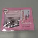 Lash Clusters Kit, DIY Cluster Eyelash Extensions 818mm,168pcs Fluffy D Curl Natural Lashes with Bond and Seal,Remover,TweezersNatural Fake Cat Eye Individual Manga Clusters 2-3-L