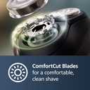 Philips Norelco Shaver 2400 Series, Wet and Dry Electric Shaver, Pop-up Trimmer, P-Cap, Deep Black, Model X3001/90