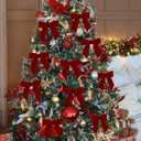 Christmas Dark Burgundy Velvet Ribbon, 5/8 Inch x 10 Yard Vintage Single Face Spool Satin Velvet Ribbon for Christmas Wreath Decoration DIY Bow Craft Gift Wrapping Wedding Ornaments Party Home Decor