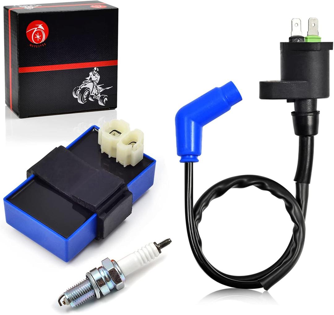igniter CDI Box and Ignition Coil Spark Plug For Honda FourTrax 300 TRX 300 TRX300FW 2x4 4x4 1989 1990 1991 1992 1993 OEM 30410-HC4-770 30510-HC4-000