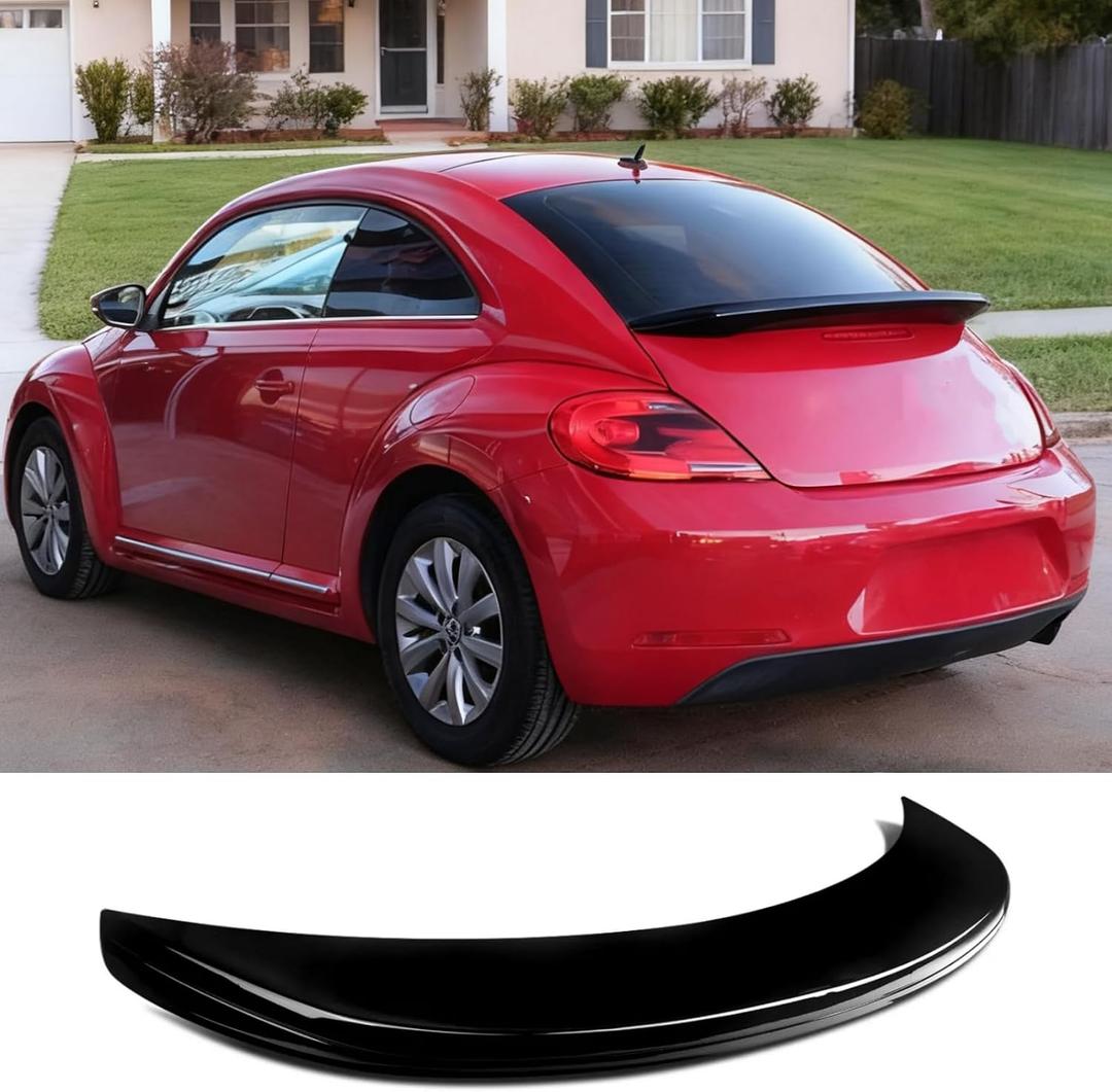 MUTUSAISI Gloss Black Rear Tailgate Lip Spoiler Wing Factory Style Fit for Compatible with Volkswagen VW Beetle 2012-2019 Accessories