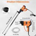 2480W Electric Fuel Transfer Barrel Pump, 110V 13000RPM