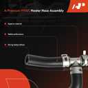 A-Premium 2Pcs Inlet and Outlet HVAC Heater Hose Pipe Line Assembly Compatible with Chevrolet Traverse 2009-2017 & GMC Acadia 2007-2017 & Buick Enclave 2008-2017, with Clamps
