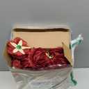 Thiccywoov 100 Pcs Flowers Long Stem Artificial Rose, 3.2 Inches Silk Rose Head Flowers Fake for Wedding Bridal Bouquet Independence Day Home Floral DIY Centerpieces Party Decoration (Burgundy)