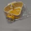 Sink Strainer Basket,2025 New Upgraded Suction Cup Press Sink Drainer Basket,Automatic Dumping Sink Strainer Basket,Faucet Sponge Storage Rack,Corner Sink Trash Catcher for Food Waste (Yellow)