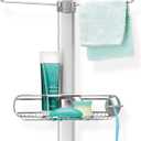 simplehuman 9' Tension Pole Shower Caddy, Stainless Steel and Anodized Aluminum