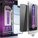 2-Pack Privacy Screen Protector for iPhone Air 6.5-Inch, Auto Dust Removal, No Bubbles,Anti-Spy Tempered Glass Film, Easy Installation