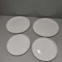 HaWare Stoneware Dinnerware Sets, 16-Piece Dishes Set for 4, Chip & Scratch Resistant Plates and Bowls Set, Speckled Starlight Whith