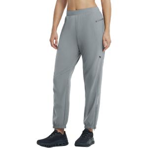 baleaf Women's Athletic Pants Quick Dry Joggers Water Resistant Lightweight Cycling Hiking Ankle Zipper Pockets UPF 50+ (Gray, XL)