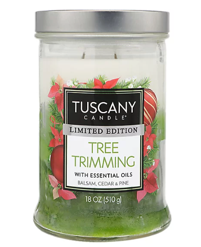 Tuscany Candle Triple Pour Tree Trimming Candle - 18 Oz.