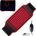 Red Light Therapy for Body,5 Light Levels Infrared Light Heat Therapy Belt Wrap for Back/Waist/Muscle/Pain Relief 660nm & 850nm Led Beads Red Light Therapy Belt with Timer