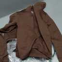 Women 3 Piece Seamless Workout Set Sports Bra High Waisted Gym Yoga Leggings Zip Up Jacket with Thumbhole Activewear (Medium, Coffee)