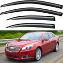 Window Visors Rain Guards for 2013 2014 2015 13 14 15 Chevy Malibu, Out-Channel Window Vent Wind Deflectors Visors Shades for 2016 Malibu Limited