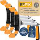 EZPIK Pro 34" Grabber Reacher Tool for Seniors - Grabbers for Elderly Reaching Tool Heavy Duty Pickup Trash Picker Upper Equipment - Claw Grabber Stick for Reaching Aids, Weed Gripper 3-Pack
