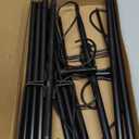 RCUICA Double Shepherds Hooks for Outdoor,2 Pack 90 Inch Bird Feeder Pole with 5 Prongs Base,Heavy Duty Shepherds Hook,Suitable for Garden in Hanging Flower Basket,Lantern,Bird Nests (90 Inch)