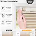 Lazblinds TDBU Cellular Shades, 30" W X 48" H, Beige