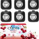 Car Air Fresheners, 6 Pack, Cherry, Car Fresheners Vent Clips, Long Lasting Air Freshener, Car Refresher for Men Women