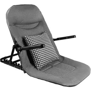 7 Reclining Positions Lifting Bed Backrest with Armrest and Cushion, 0 to 80 Degrees Adjustable Folding Back Rest for Bed Sitting up, Portable Chair Backrest Support for Sleeping, Reading and Gaming
