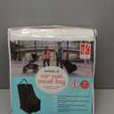 J.L. Childress Wheelie Car Seat Bag - Travel Bag for Airplane, Fits Most Baby & Infant Car Seats, Boosters, & Carriers, Airport Accessories for Gate Check or Baggage Check, Dual Rubber Wheels - Black