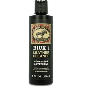 Bick 1 Leather Cleaner 8 oz - Clean Dirt, Oil, Sweat, Salt, and Water Stains from All Colored, White, and Black Leather