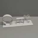 Rengue Hair Dryer Holder, Aerospace Aluminum Heat Tool Organizer with 3 Compartments for RV Bathroom Use