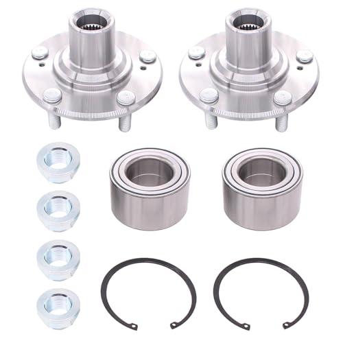 MOTOKU Pair Front Wheel Hub & Bearing Set for Honda Civic 1.8L 1.3L L4 2006-2011 Left Driver and Right Passenger Side