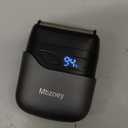 Mbzoey Electric Foil Shavers for Men: Mini Electric Razor for Face - IPX7 Waterproof Cordless Razor with LED Display & Fast Charge - Micro-Comb Technology & Precision Blades (Sanded Grey)