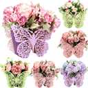 6 Pcs Wooden Butterfly Centerpieces for Tables Baby Shower Butterfly Decorations Tabletop Flower Boxes Party Favor for Baby Shower Birthday Wedding Garden Tea Party