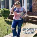 TIYOMI Women Plus Size Tops Basic Summer Shirts Short Sleeve Crewneck Tunics Casual T-Shirt Loose Fits XL-5XL (XXL)
