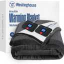 Westinghouse Electric Blanket Queen, Heated Blanket Queen Size with 10 Heating Levels and 1 to 12 Hours Heating Time Settings, Flannel to Sherpa Reversible, Machine Washable (84" x 90", Charcoal)