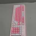 AULA 99 Key Keyboard, Wireless Gaming Keyboard Bluetooth Computer Keyboards Creamy Cute with Number Pad RGB Backlit Tri-Mode BT/2.4GHz/USB-C - Pink