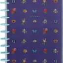 Happy Planner Disc-Bound Planner Jan.Dec. 2026, Includes 3 Extra Months and 2 Sticker Sheets, Classic Size, 7" x 9.25", Dashboard Layout, Blue Botanical Year