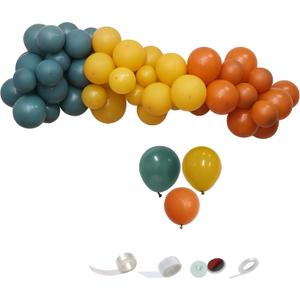 75 Pcs Balloon Garland Kit 5 10 inch Retro Willow Green,Mustard Yellow,Retro Burnt Orange Balloons Combination for Wedding & Engagement,Birthday Party,Celebration Supplier