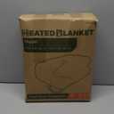 Electric Heated Blanket 72"x84" Full Size - Dual-Sided with Microplush & Sherpa Fabric, 4 Heat Settings & 10 Hours Auto Off, Machine Washable - Light Gray