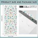 JiffDiff Wildflowers Floral Peel and Stick Wallpaper, Flower and Leaf Contact Paper Boho Removable Waterproof Self Adhesive Wall Paper for Bedroom Bathroom, 17.3" x 475"(56 sq. ft) (Beige, Coral)