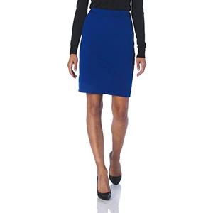 Star Vixen Women's Below-Knee Pencil Skirt with Back Slit, Royal, X-Large
