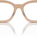 Ray-Ban Rx7681v Jorge Square Prescription Eyewear Frames (Transparent Light Brown/Demo Lens)