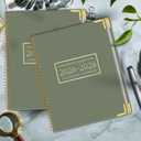 Monthly Planner 2026-2028, Hardcover 3 year calendar 2026-2027-2028 Calendar Book from Jan 2026 - Dec 2028, 9 x 11, Spiral Bound,Organizer for Office, School, and Home,Green