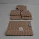 Classic Turkish Towels CTT Luxury 6 Piece Towel Set, 100% Turkish Cotton, Quick Drying, 6 Hand Towels & 2 Washcloths | (Almond Beige)