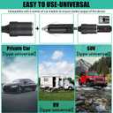 12V 15A Power Adapter Car Charger Converter,Car Cigarette Lighter Socket AC/DC Power Supply Adapter Transformer for Tire Inflator, Car Refrigerator, Car Vacuum Cleaner, and Other Car Devices