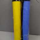2-Pack Extendable Poster Tubes Expand from 24.5 to 40 with Shoulder Strap | Carry Documents, Blueprints, Drawings and Art | Blue and Yellow Portable Durable Round Storage Cases with Lids and Labels, large