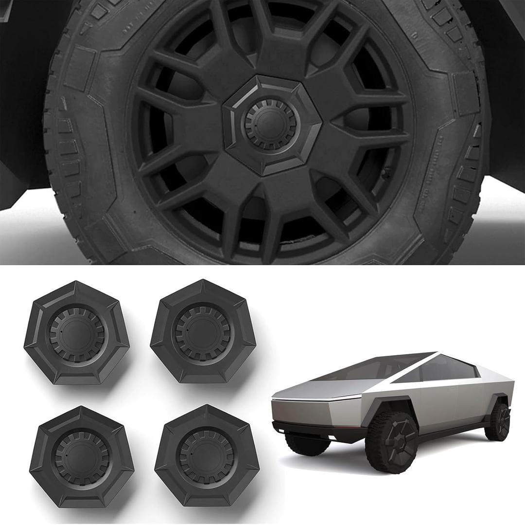 Wheel Hub Center Caps Fit for Tesla Cybertruck, Wheel Rim Center Cover Hub Center ABS Caps for Cybertruck Accessories