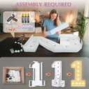 Marquee Numbers 13th-Birthday Large Decorations: 4ft Light Up NumbersBirthday Sign for Boy Girl Thirteen Year Old Anniversary Mosaic Party Decor Backdrop Big Foam Board Number 13