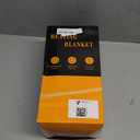 Heated Blanket Electric Throw - Soft Flannel Electric Blanket 50" x 60", Heating Blanket with 10 Time Settings, 6 Heat Settings, Machine Washable with Over-Heat Protection (Navy Blue)