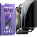 ruwa Privacy Screen Protector for iPhone 14Pro Max[6.7 Inch][2-Pack] Tempered Glass with Easy Installation Frame, Anti-Scratch,Anti-peep, 9H Hardness